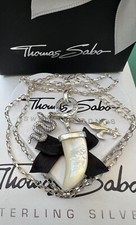 Thomas Sabo Kette & Carrier & Zahn Schlange Lilie Charm Anhänger 