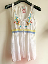 Johnny Was Bluse Sommer Tunika Gr S dt. 36 zarte Baumwolle luftig leicht