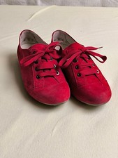 Schuhe Semler Select UK 5,5 Rot Weite G+ Sneaker Freizeit Leder guter Zustand