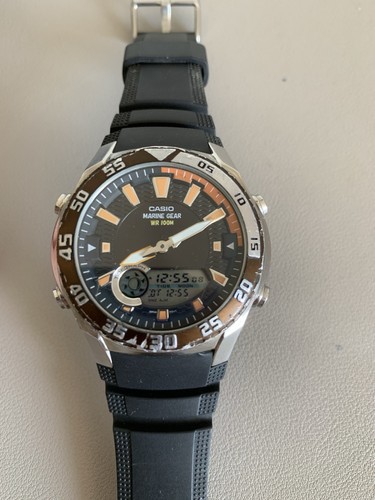 Casio herren armbanduhr marine - casio, herren-armbanduhr