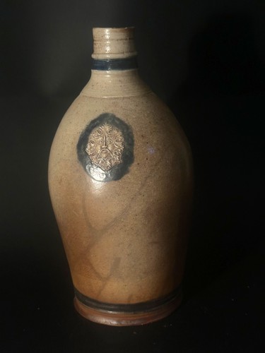 Westerwald steinzeug flasche - westerwald, steinzeug,