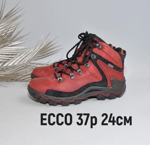 Women ecco boots - red, 37