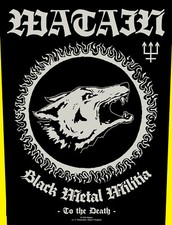 Watain - Black Metal Militia Rückenaufnäher Backpatch NEU & OFFICIAL !