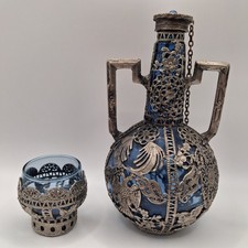 Antike russische blaue Glas