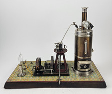 Bing stehende Schiffsdampfmaschine 42x19x33 cm mit Dynamo Licht Originalzustand!