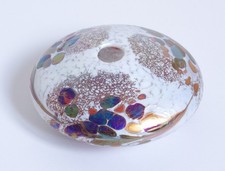 Studioglas flaches Objekt Vase