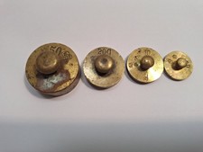 4  Messinggewichte je