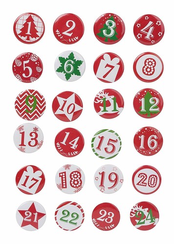 Folia adventskalender buttons - folia,