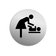 Schild wickelraum wickeltisch - schild,