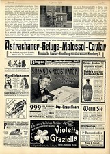 Russische Caviar-Handlung Hamburg 4711 Köln Veilchen-Parfüm Machandel Westpr1904