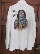 Otto Kern Indianer Hemd 100 % Seide SELTEN Retro