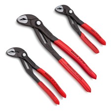 KNIPEX Cobra-Wasserpumpenzangen-Satz - 3-tlg. Zangen-Set - 87 01 150/180/250 mm