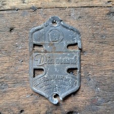 SKS Steuerkopfschild Diamant DDR Alu Bodenfund Fahrrad Oldtimer 1950 - 1952