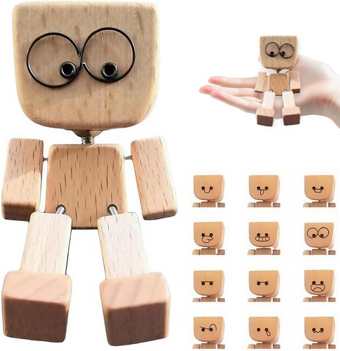 Wackelfigur aus holz mit - wackelfigur,