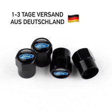 4x Ford Ventilkappen Auto Reifen Luft Kappen in schwarz Focus Mondeo Kuga etc.