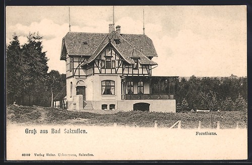 Ansichtskarte bad salzuflen - ansichtskarte,
