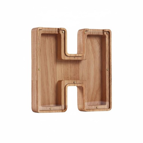 Hölzerne buchstaben spardose - hölzerne, buchstaben-spardose