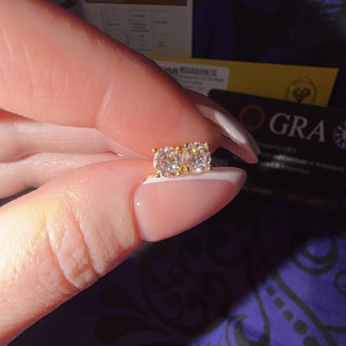 Karat gold moissanit - 14,