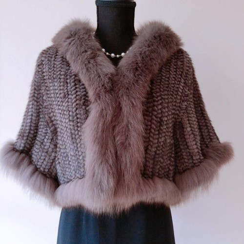 Nerz fuchspelz bolero cape - fuchspelz,