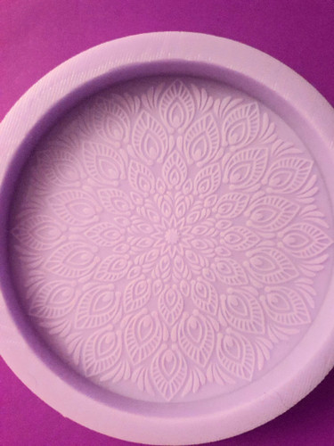 Mandala pavo real - real, posavasos