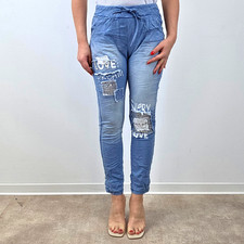 Damen Jogpants Jeans Italy