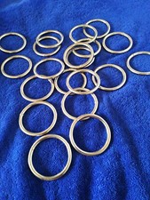 20 Ringe Metall wohl vercromt Konvolut Basteln Nähen- wassertauglich alles 9.99 