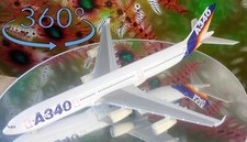 Herpa Wings 1:500 Airbus Industrie A340 Metallmodell – Defekt: vorderes Rad ab