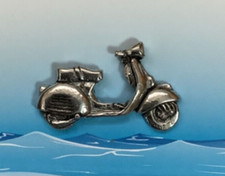 Roller / Vespa Silber Zinn Pin