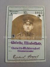 119578, Monatskarte Oberschlesische Überlandbahnen GmbH Gleiwitz, Polizei