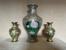 3 Cloisonne Vasen China 1 x 38