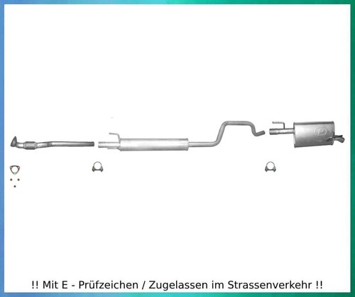 Auspuffanlage für opel - auspuffanlage,