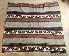 Antiker alter Kelim handgewebt 155x145 Wolle Nomaden? Orientteppich Kilim Carpet