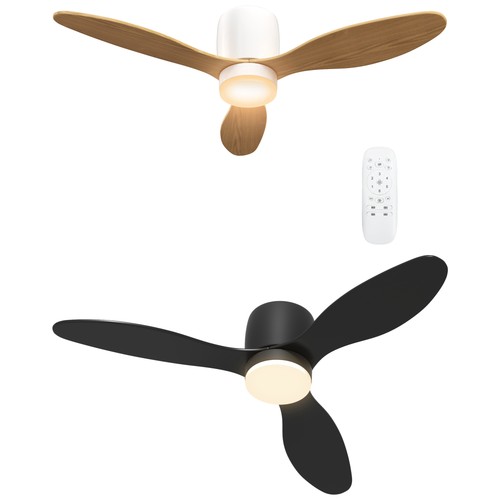 Homcom deckenventilator mit - deckenventilator,