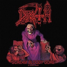 DEATH - Scream Bloody Gore Aufnäher Patch OFFICIAL MERCHANDISE