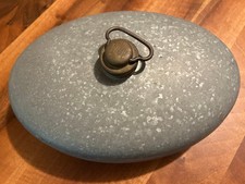 Vintage, antike Bettflasche / Wärmflasche aus Zink oval