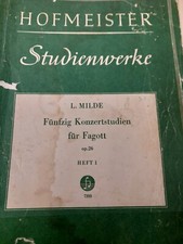 L.MILDE, STUDIENARBEIT FÜR FAGOTT BUCH 1