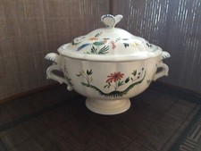 Gien France Oiseaux de Paradis Suppenterrine mit Deckel Terrine - Groß