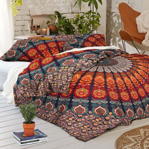 Indisches mandala bettbezug - mandala,