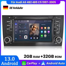 Für Audi A6 4B2 4B5 C5 1997-2005 Carplay Android Auto GPS NAVI Autoradio 2+32GB