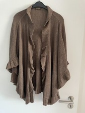 Inkadoro Strick Cape  Alpaka braun-meliert Größe 0 neu und ungetragen