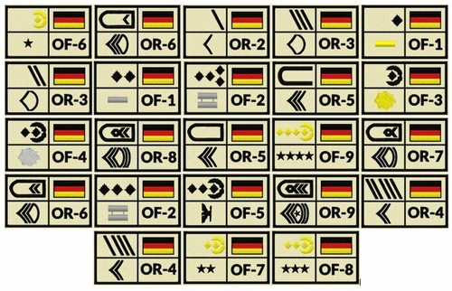 Rangabzeichen quer heer - rangabzeichen, quer,