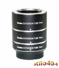 Kooka Zwischenringe für Pentax Q ✯ Autofokus ✯ Q Bajonett ✯ Q-S1 ✯ Q-7 ✯ Q-10 ✯