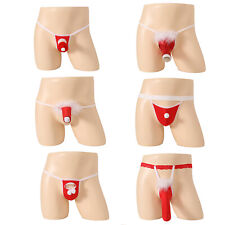 Herren G-String Weihnachten Slip Niedrige Taille Unterwäsche Crossdressing Gay