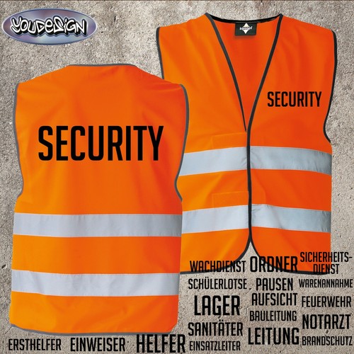 Warnweste security sicherheit - warnweste,