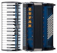 Zupan Saphire III 72/MH Akkordeon Shadow Blue Zieharmonika 34 Tasten 3-chörig