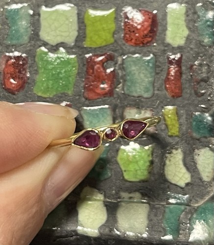 Goldring vorsteckring ruby - goldring,