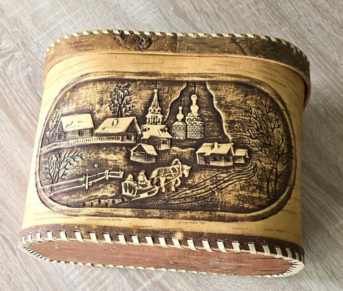 Holz birkenrinde brotbox - birkenrinde,