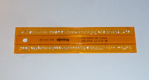 Rotring schriftschablone art - rotring,