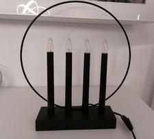 Tchibo Leuchte Schwarz Tischleuchte TCM Tischlampe Design Skandi Ring