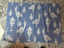 DDR GDR Babydecke Kinderwagen Wendedecke Vögel Junge  70iger Jahre